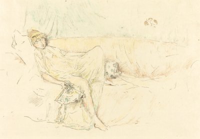Figura drappeggiata, reclinata da James Abbott McNeill Whistler