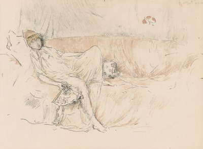 Figura drappeggiata, reclinata da James Abbott McNeill Whistler