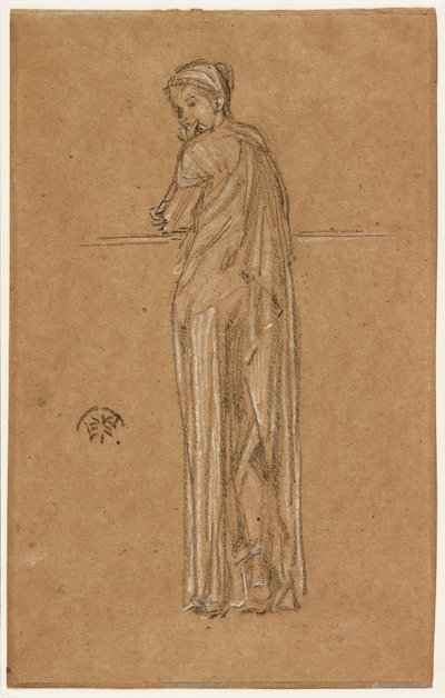 Figura drappeggiata in piedi da James Abbott McNeill Whistler