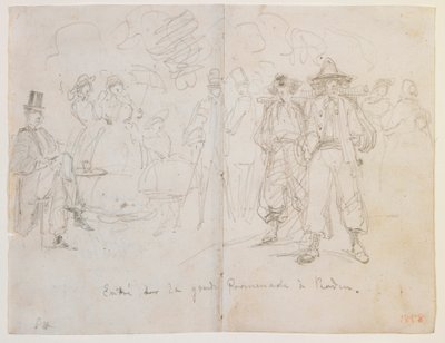 Entrata sulla Grande Promenade a Baden da James Abbott McNeill Whistler