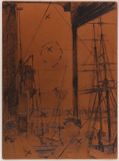 Lastra per incisione: Rotherhithe da James Abbott McNeill Whistler