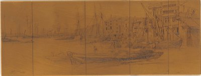 Lastra di incisione: Magazzini del Tamigi da James Abbott McNeill Whistler