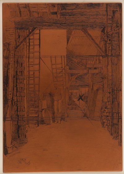Lastra per incisione: Il calcinatore da James Abbott McNeill Whistler