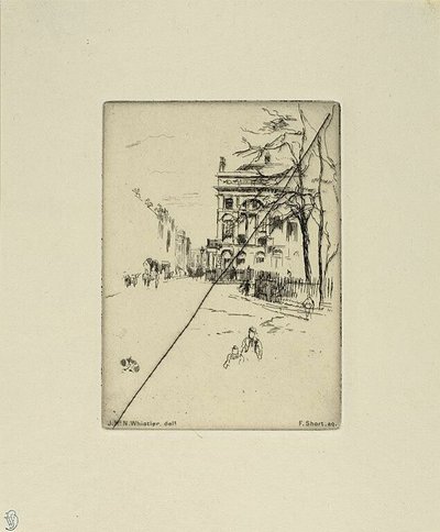 Piazza Fitzroy da James McNeill Whistler