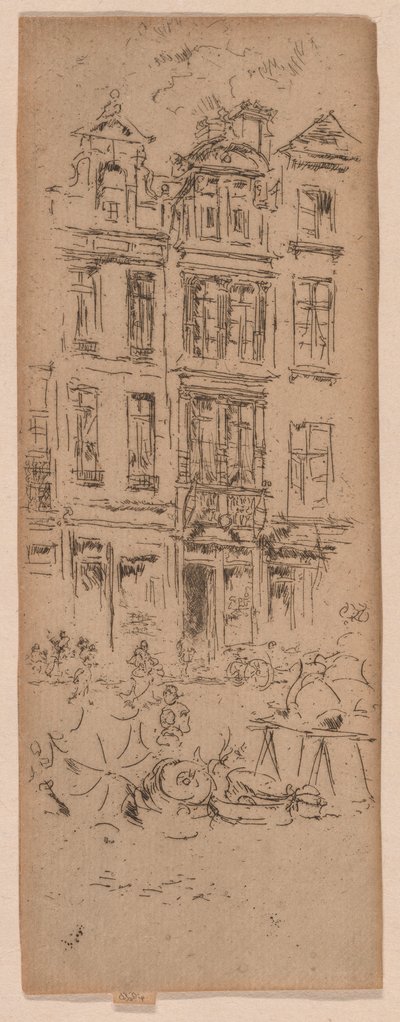 Mercato dei fiori, Bruxelles da James Abbott McNeill Whistler