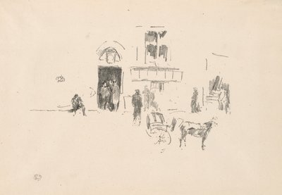 Porta del palcoscenico del Gaiety da James Abbott McNeill Whistler
