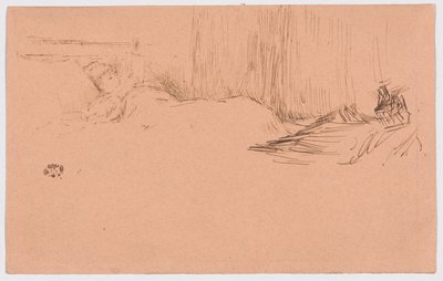 Ragazza che legge a letto da James McNeill Whistler