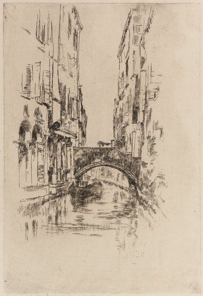 Gondola sotto un Ponte da James Abbott McNeill Whistler