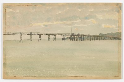 Grigio e argento–Molo, Southend da James Abbott McNeill Whistler