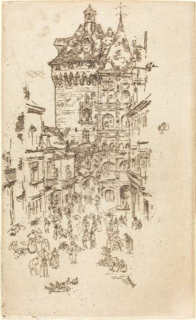Hotel de Ville, Loches da James Abbott McNeill Whistler