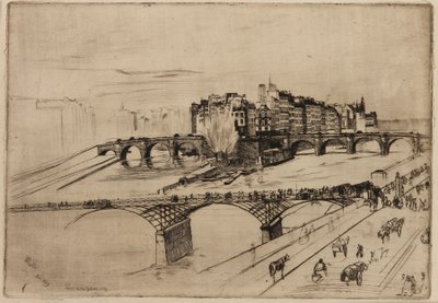 Île de la Cité, Parigi da James Abbott McNeill Whistler