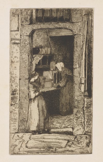 La Venditrice di Senape da James Abbott McNeill Whistler