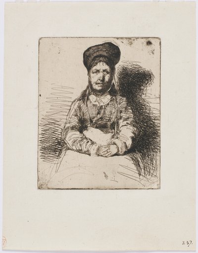 La Retameuse. Una delle Dodici Acqueforti dalla Natura (Il Set Francese) da James Abbott McNeill Whistler