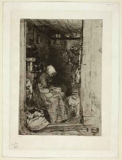 La Vecchia con Stracci da James Abbott McNeill Whistler