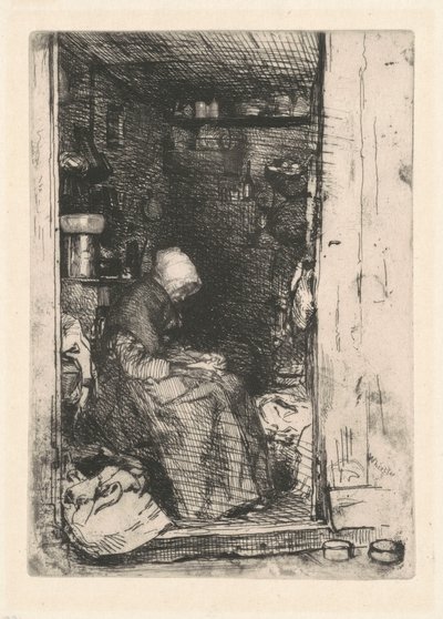 La Vecchia con gli Stracci da James Abbott McNeill Whistler