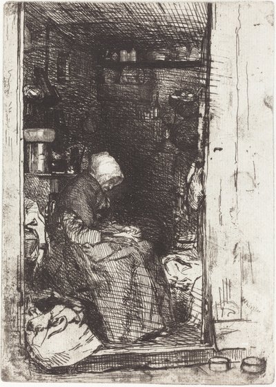 La Vecchia con gli Stracci da James Abbott McNeill Whistler