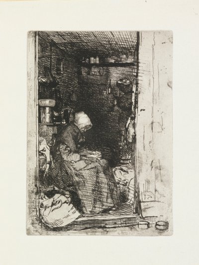 La vecchia con stracci da James Abbott McNeill Whistler