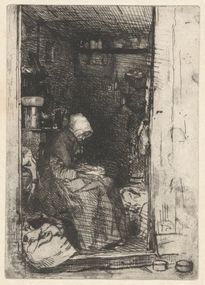 La Vielle aux Loques, dal Set Francese (Douze Eaux-Fortes d da James Abbott McNeill Whistler
