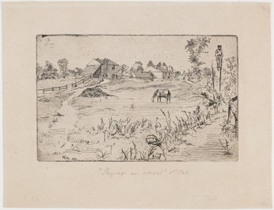 Paesaggio con cavalli da James Abbott McNeill Whistler
