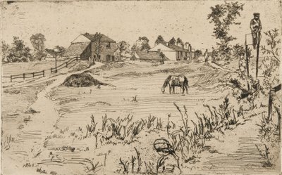 Paesaggio con cavalli da James Abbott McNeill Whistler