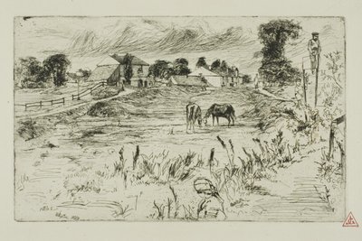 Paesaggio con cavalli da James Abbott McNeill Whistler