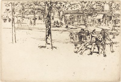 Il Boulevard Poissonnière da James Abbott McNeill Whistler