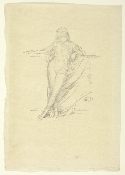 Piccola figura drappeggiata, in piedi da James Abbott McNeill Whistler