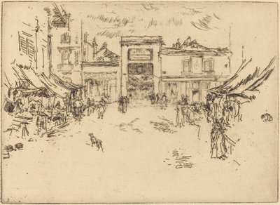 Piccola piazza del mercato, Tours da James McNeill Whistler