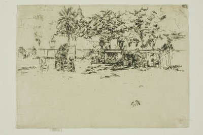 Piccola terrazza, Giardini del Lussemburgo da James Abbott McNeill Whistler