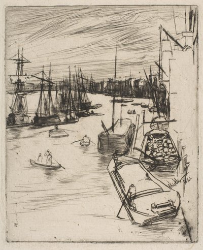 Little Wapping (La piccola Rotherhithe) da James McNeill Whistler