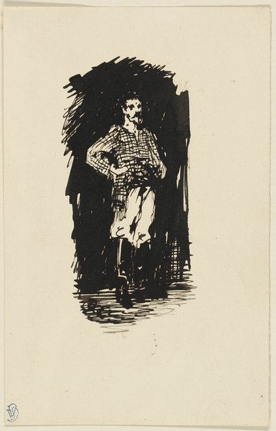 Uomo con camicia a quadri da James McNeill Whistler