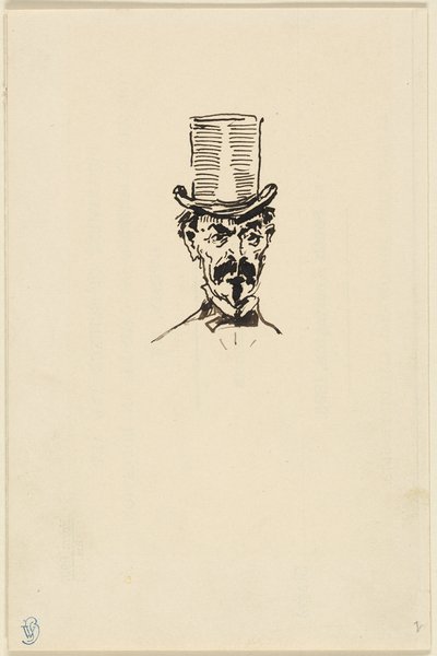 Uomo con cappello a cilindro da James McNeill Whistler