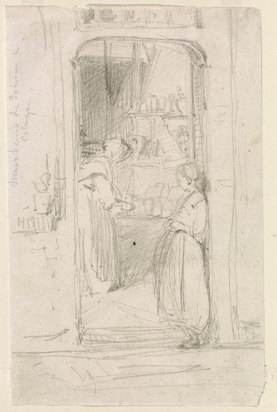 Venditore di zucche a Colonia da James Abbott McNeill Whistler