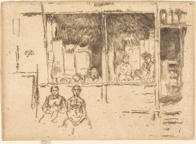 Negozio di Meloni, Hounsditch da James Abbott McNeill Whistler
