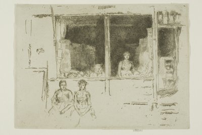 Negozio di meloni, Hounsditch da James Abbott McNeill Whistler
