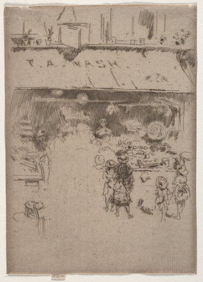 Negozio di frutta di Nash da James McNeill Whistler