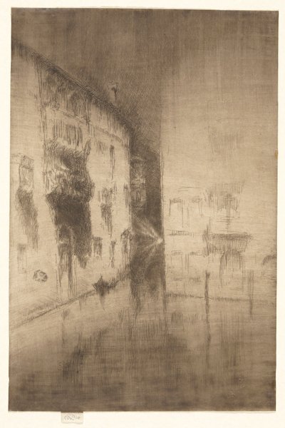 Notturno: Palazzi, dal Secondo Set di Venezia (Un Set di Ventisei Incisioni) da James Abbott McNeill Whistler