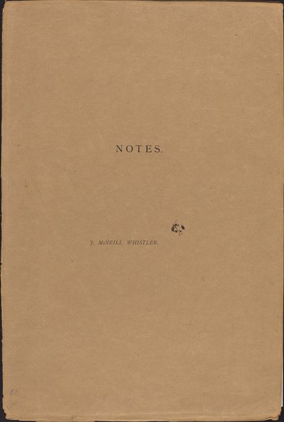 Note da James Abbott McNeill Whistler
