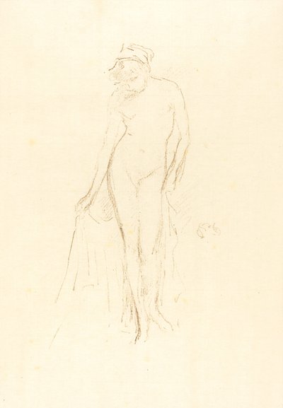 Modello nudo, in piedi da James Abbott McNeill Whistler
