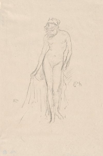 Modello nudo, in piedi da James Abbott McNeill Whistler