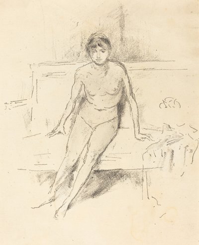 Modello Nudo su un Divano Impero da James Abbott McNeill Whistler