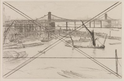 Vecchio ponte di Hungerford da James Abbott McNeill Whistler