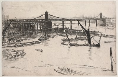 Vecchio ponte di Hungerford da James McNeill Whistler