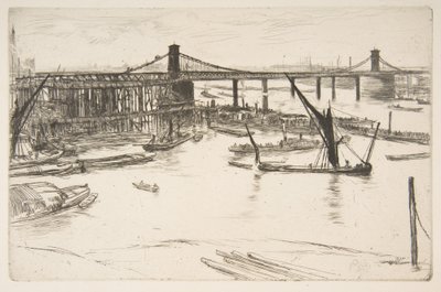 Vecchio ponte Hungerford da James McNeill Whistler