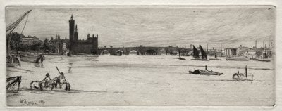 Il vecchio ponte di Westminster da James McNeill Whistler