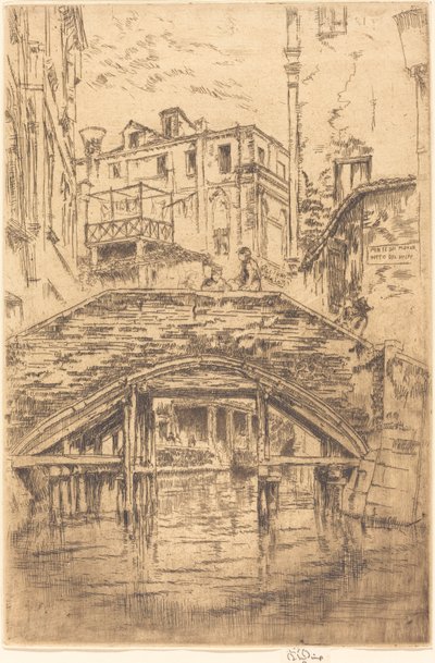 Ponte del Piovan da James Abbott McNeill Whistler