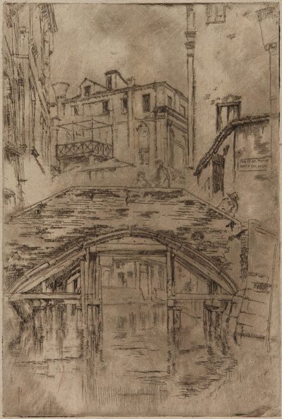 Ponte del Piovan da James Abbott McNeill Whistler