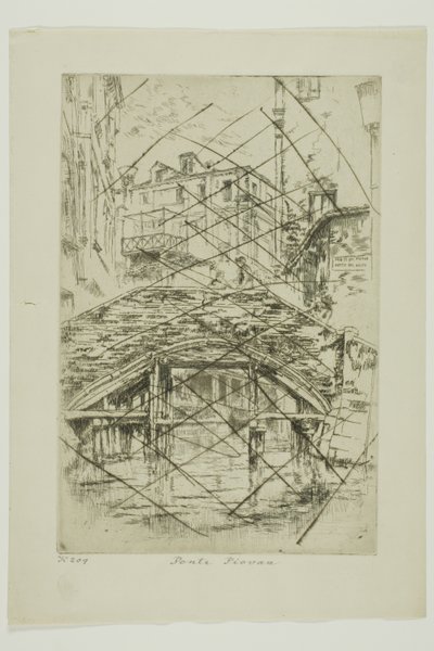Ponte del Piovan da James Abbott McNeill Whistler