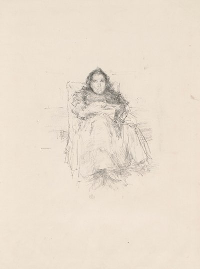 Studio di ritratto: Mrs. Philip, No. 3 (recto) Studio di ritratto: Geneviève Mallarmé (verso) da James McNeill Whistler