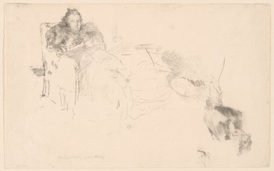 Studio di ritratto: Mrs. Philip, No. 4 [Studi dei Philip] da James Abbott McNeill Whistler